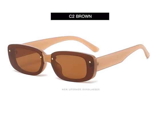 Цельные квадратные женские модные солнцезащитные очки 2022 года UV400